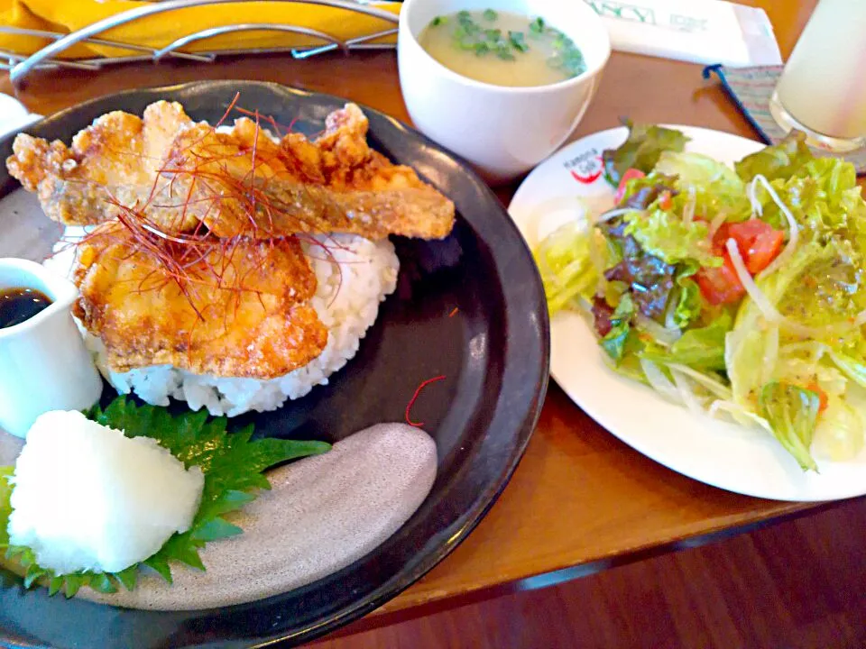 鯖の竜田揚げランチ。|さくらごぜんさん