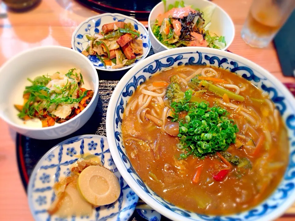 7種の野菜カレーうどんとおかずバイキング〜 @ 優心|えすとさん