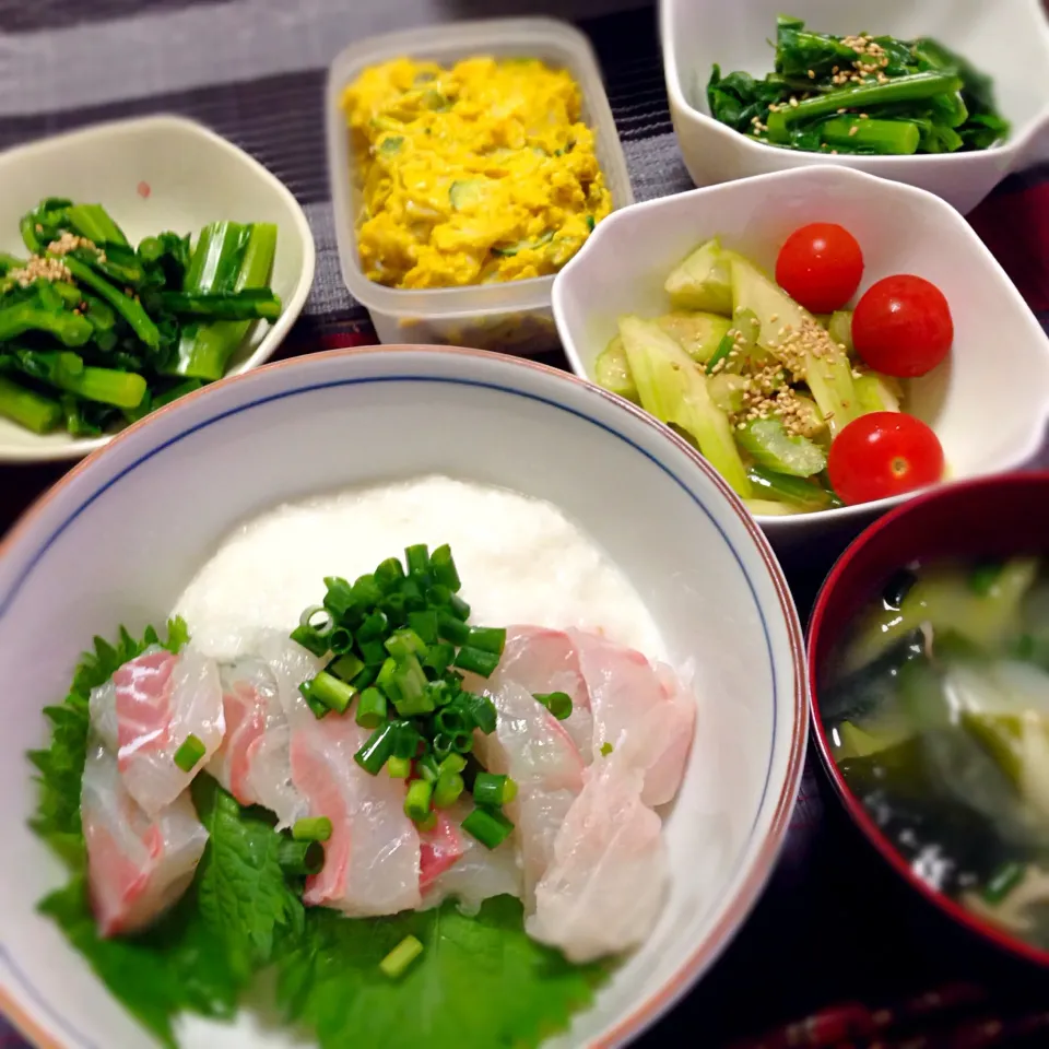 鯛とろろ丼|のんのさん