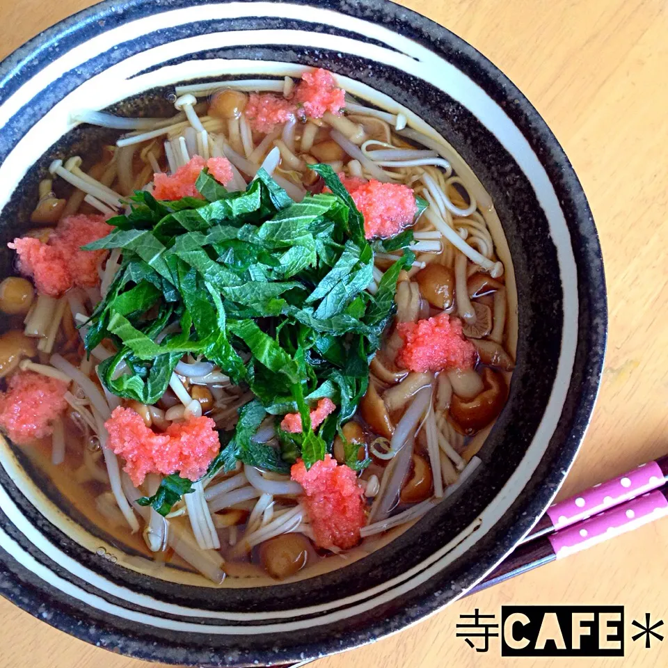 きのこあんかけにゅうめん|寺cafe＊さん