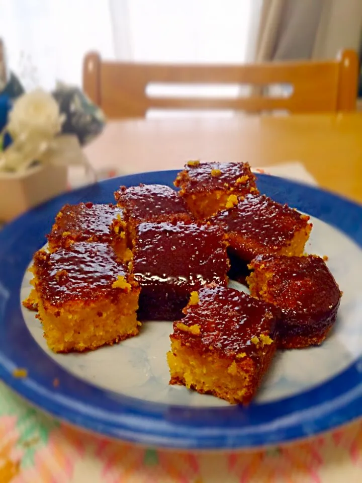 bolo de cenoura para o lanche da tarde|Fabiana Yoshizato Asahiさん