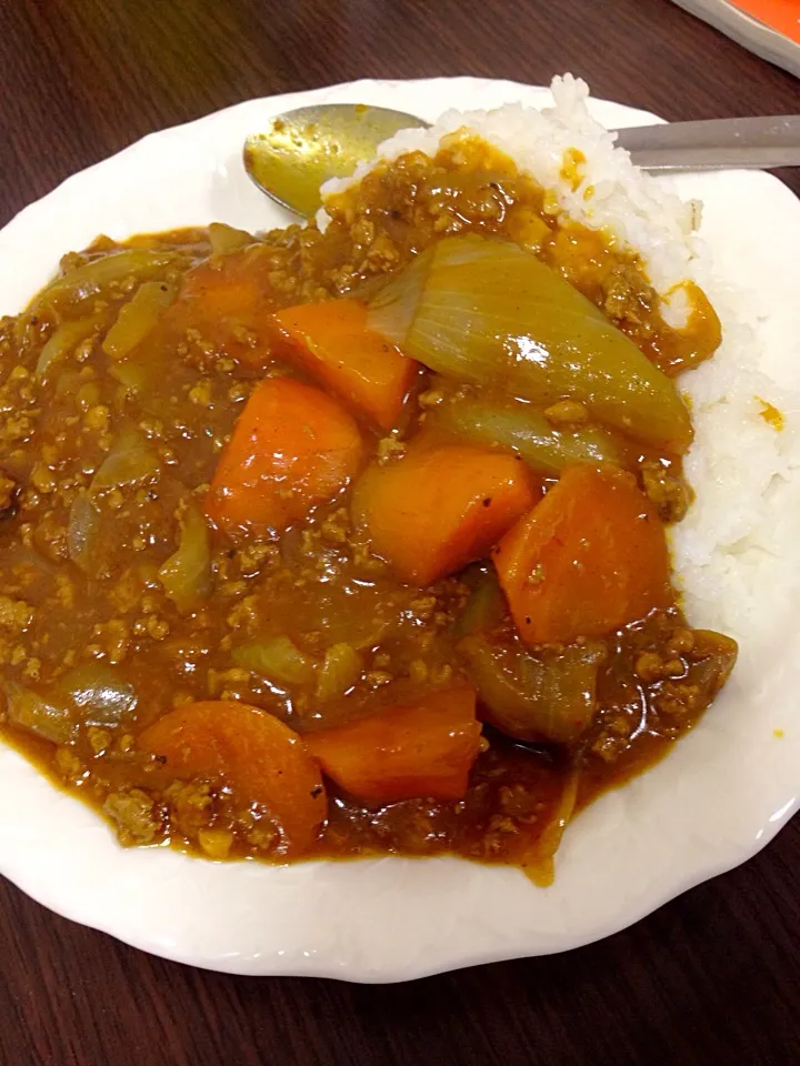 ジャワカレー辛口で挽肉カレー|Kazuo Ikedaさん