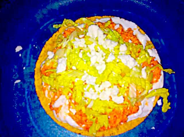 Mexican~ tosadas de tinga @ 110 calories what?!|Angie M.さん