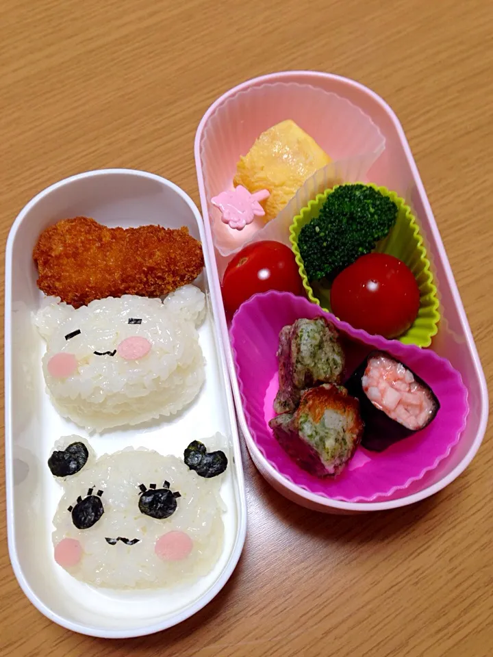 Snapdishの料理写真:2014.4.30娘のお弁当|れおんさん