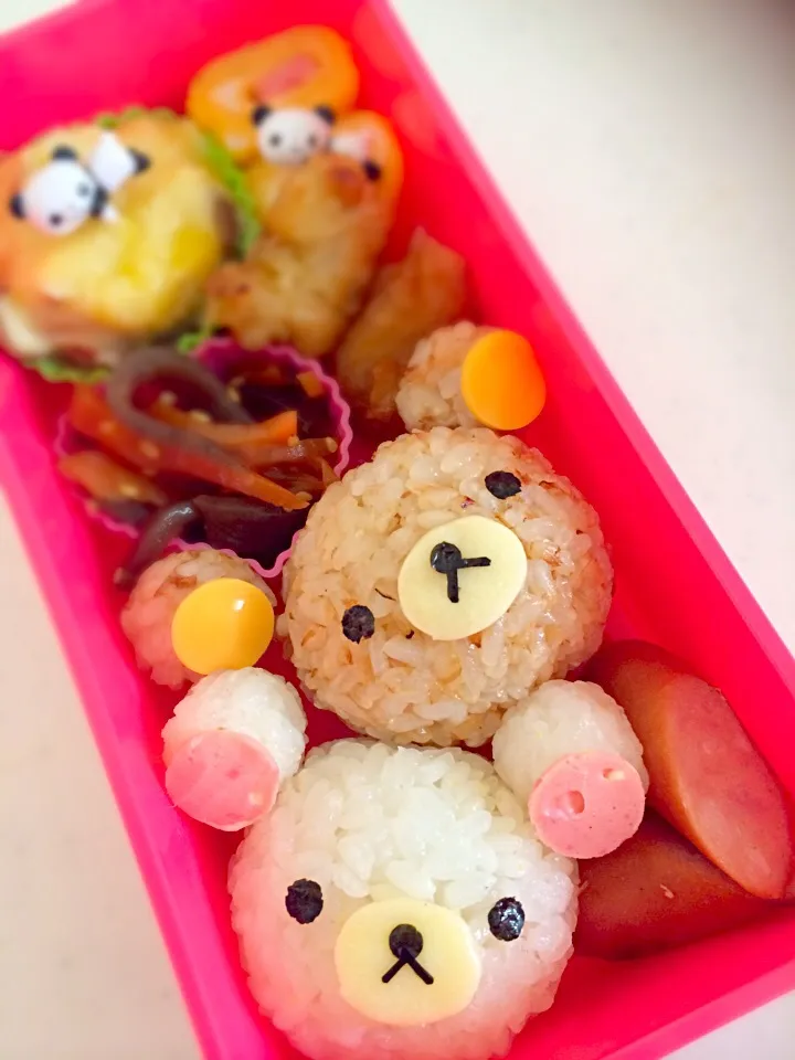 Snapdishの料理写真:リラックマ弁当♡|Fumiko Okabe Kunisueさん