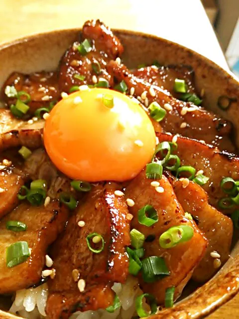 炙りの極み！香ばしチャーシュー丼|徳之島トトロンヌさん