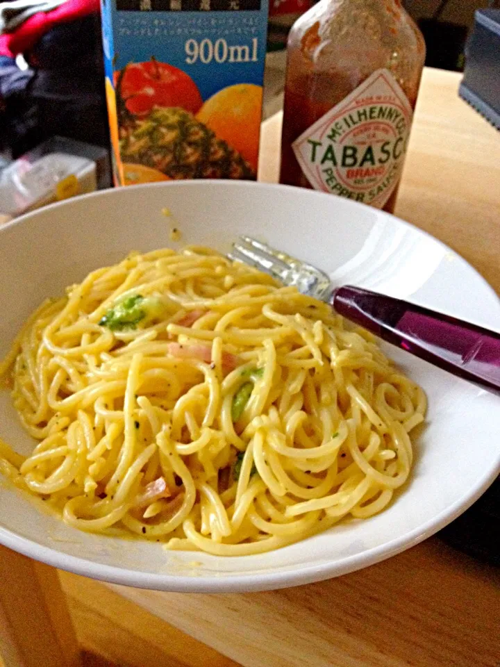 Made a carbonara.❤️|Mio Abeさん