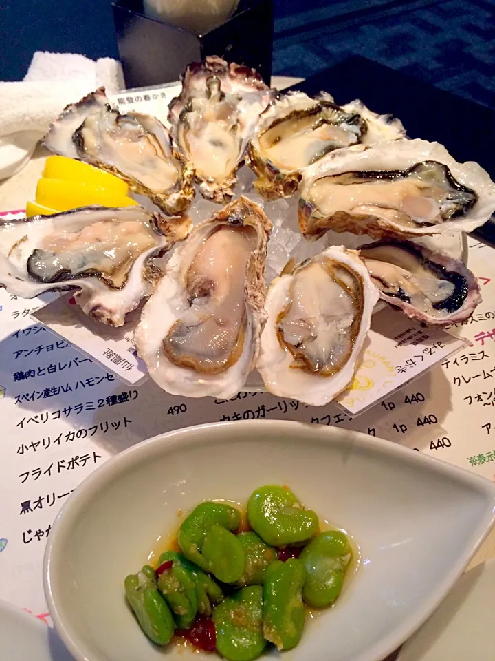 生牡蠣 at Ostrea 新橋|しょうなんさん