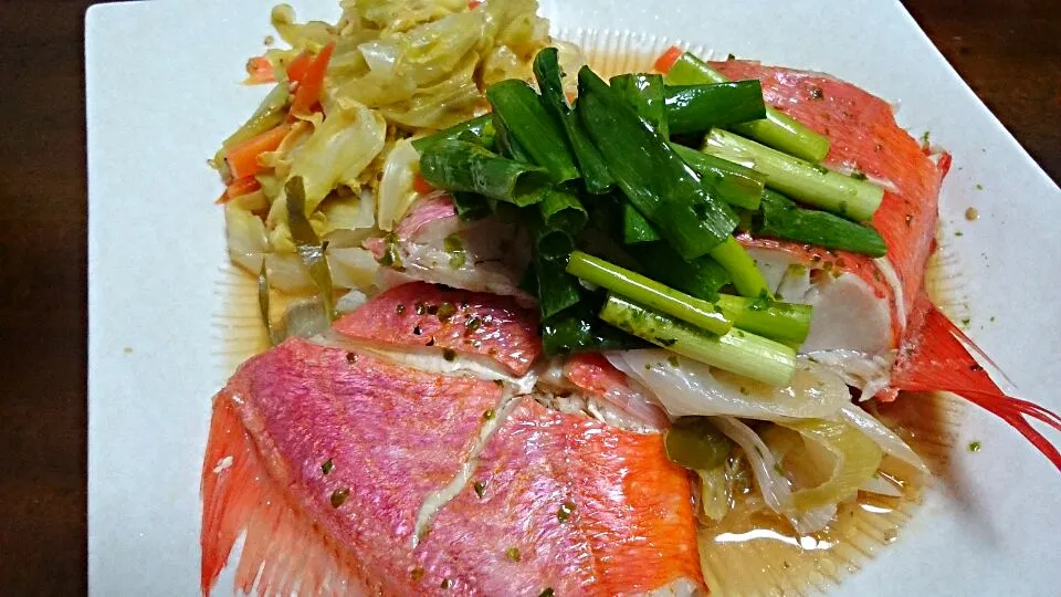 金目鯛と野菜の香り蒸し|大塩 貴弘さん