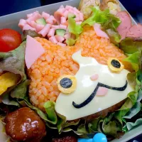 妖怪ウォッチ ジバニャン 今日の遠足のキャラ弁