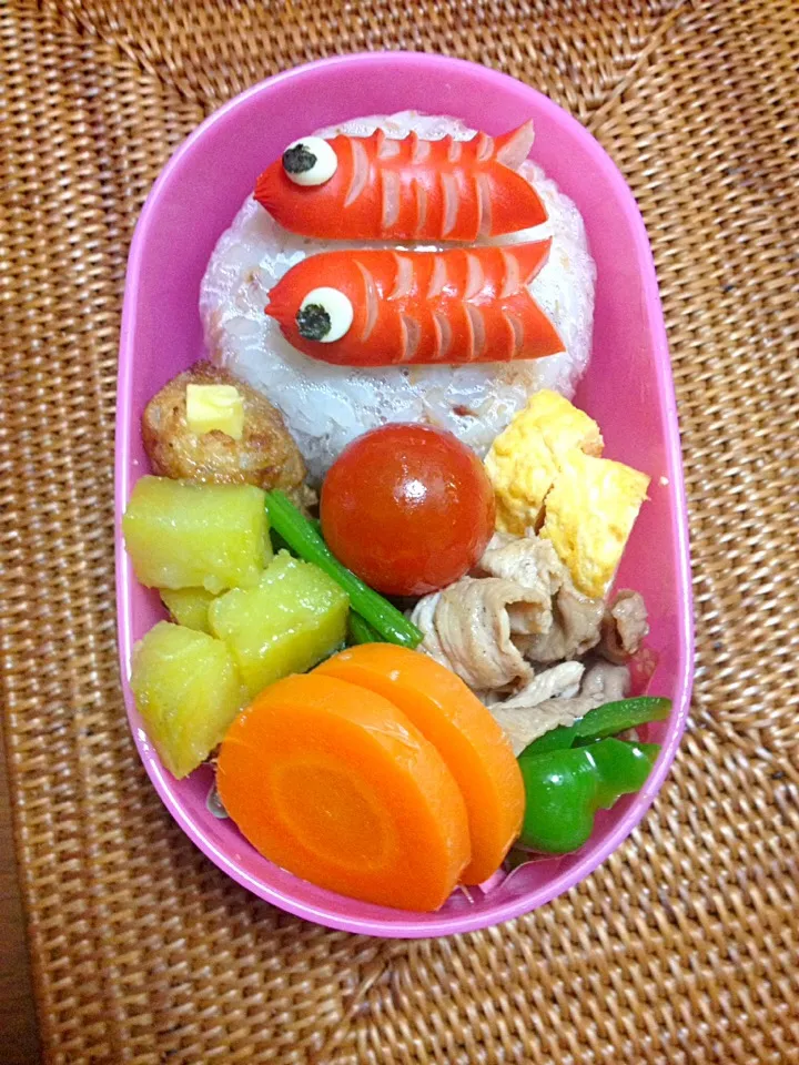 鯉のぼり弁当(^^)|ゆみかさん