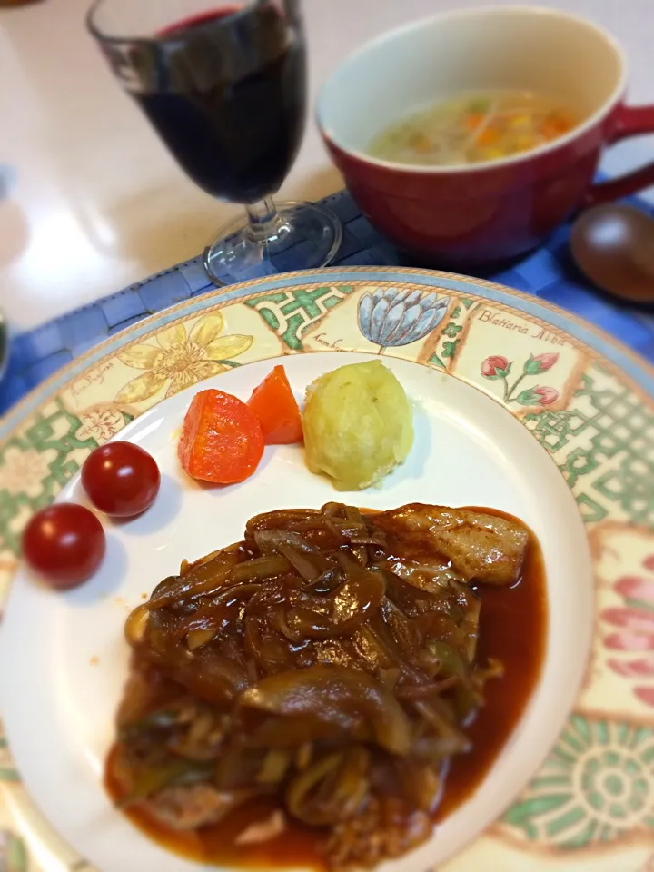 Snapdishの料理写真:今日はお肉を。|Tomokoさん