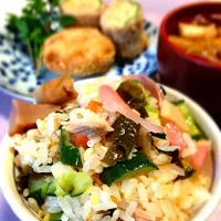 自家製漬物の混ぜ御飯|エイネさん