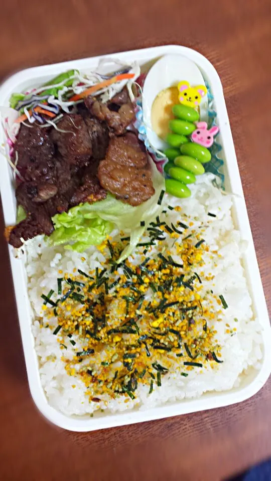 豪華レモンペッパーステーキ弁当♪|まいさん