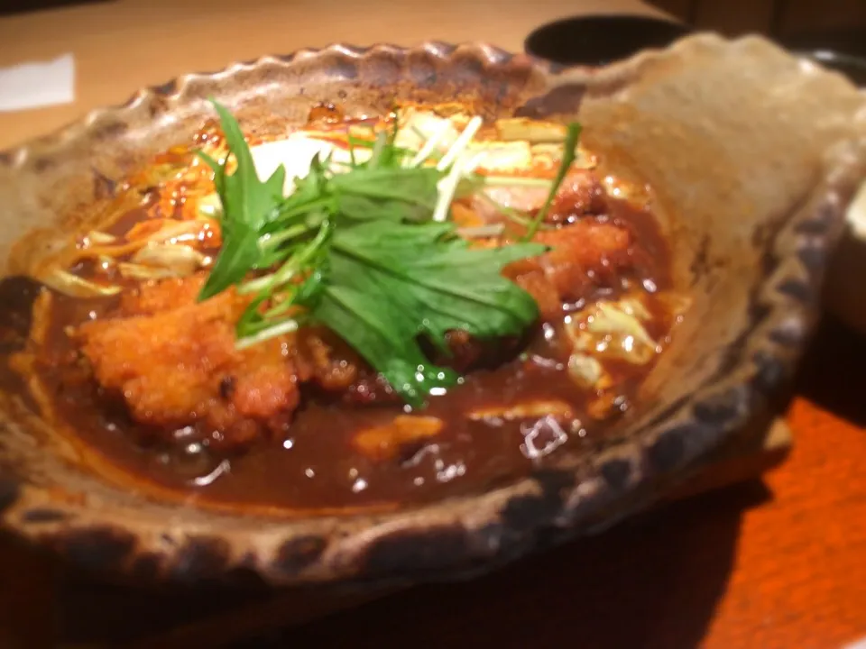 四元豚ロースの味噌かつ煮定食|hirotomoさん