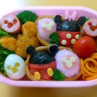 Snapdishの料理写真:ひろりんまた、また、また、まねっこミキミニ弁当💓|りつ(*≧艸≦)さん