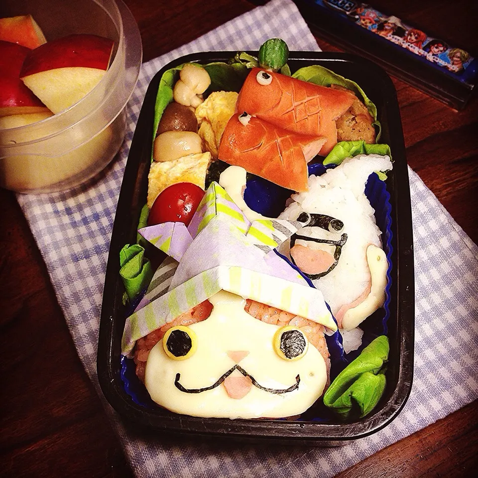 Youkaiwatch Children's Day ♥️Onigiri Lunch box. 妖怪ウォッチ こどもの日 おにぎり弁当|Yuka Nakataさん