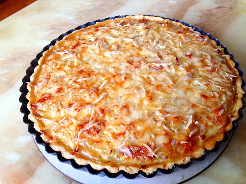 Onion Mushroom Quiche|Louis Tacoさん