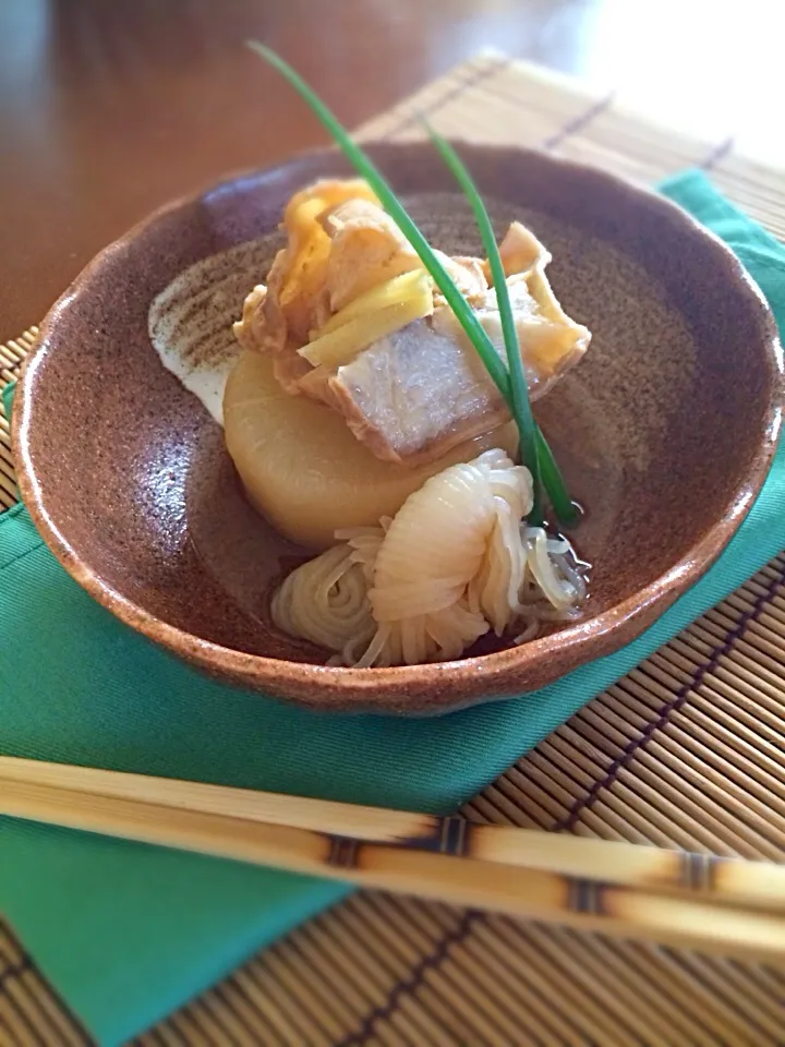 大根と油かすの醤油麹と白ワイン煮|れいさん