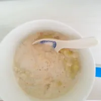 oatmeal - half milk half water and add a banana and nuke for 3 mins|loria kangさん