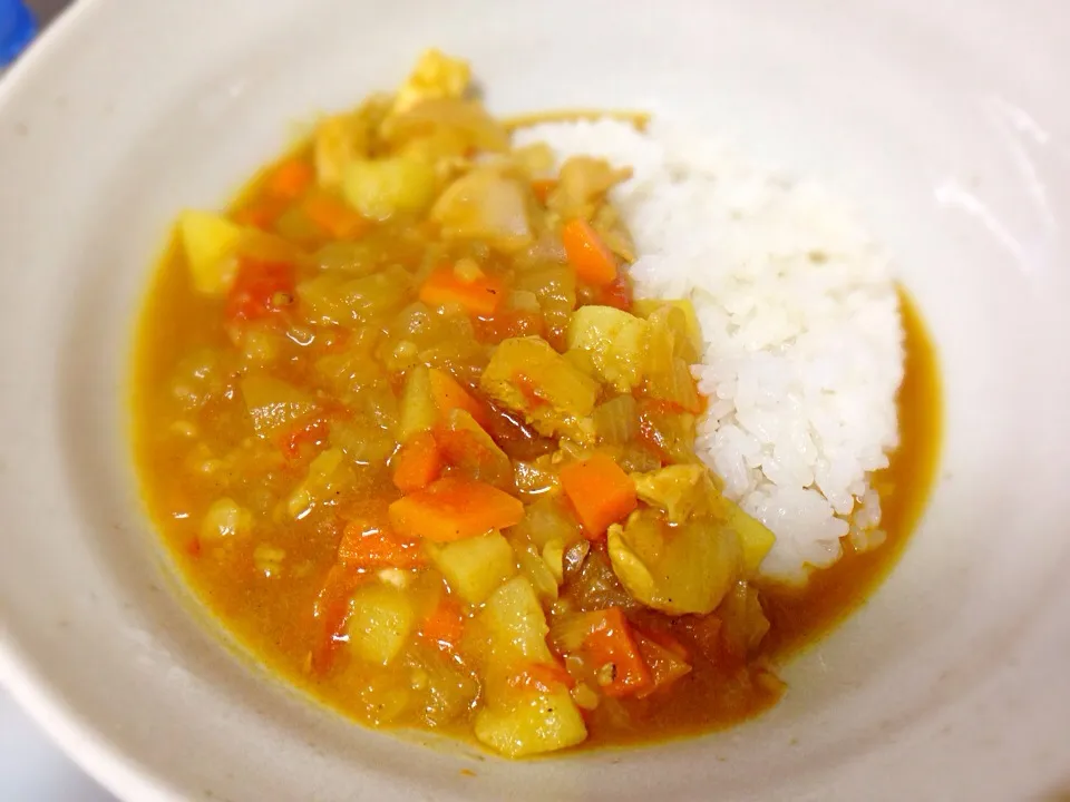 カレー粉で作ったカレー|みきてさん