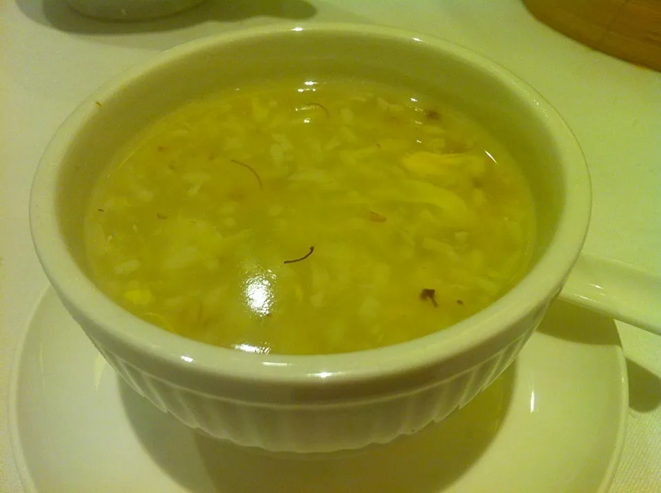 Glutinous rice balls with osmanthus in liquor soup|skyblueさん