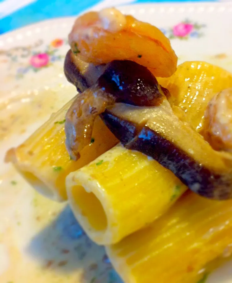 Pasta#mushrooms#prawn|ikkiaさん