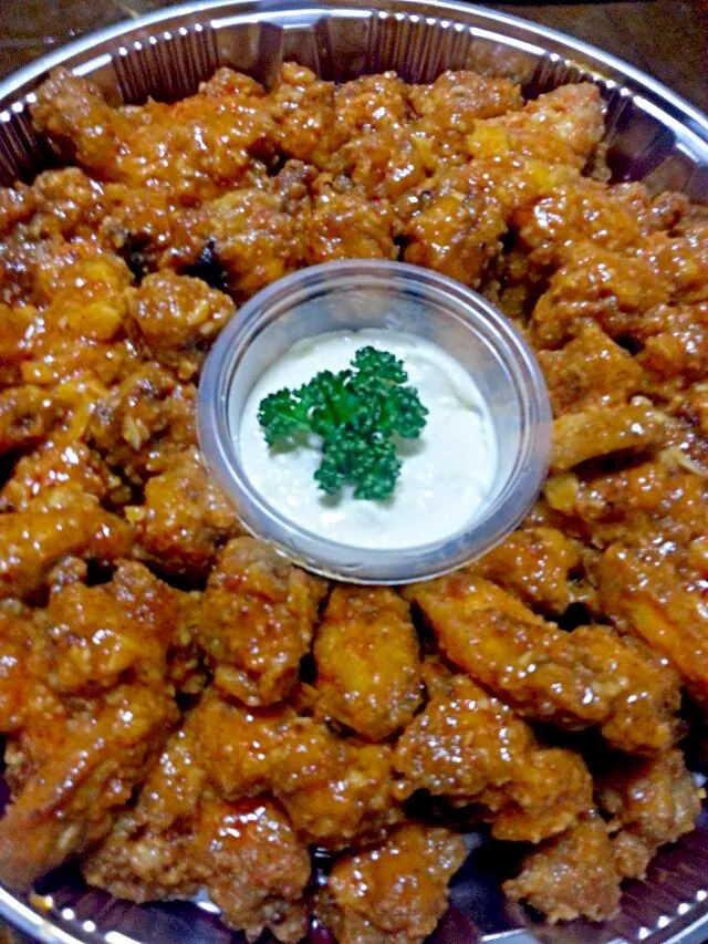 spicy butter chicken with mayo chesse dip|Lottie Ibadlit Ninoblaさん