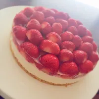 いちごレアチーズケーキ|あきらさん