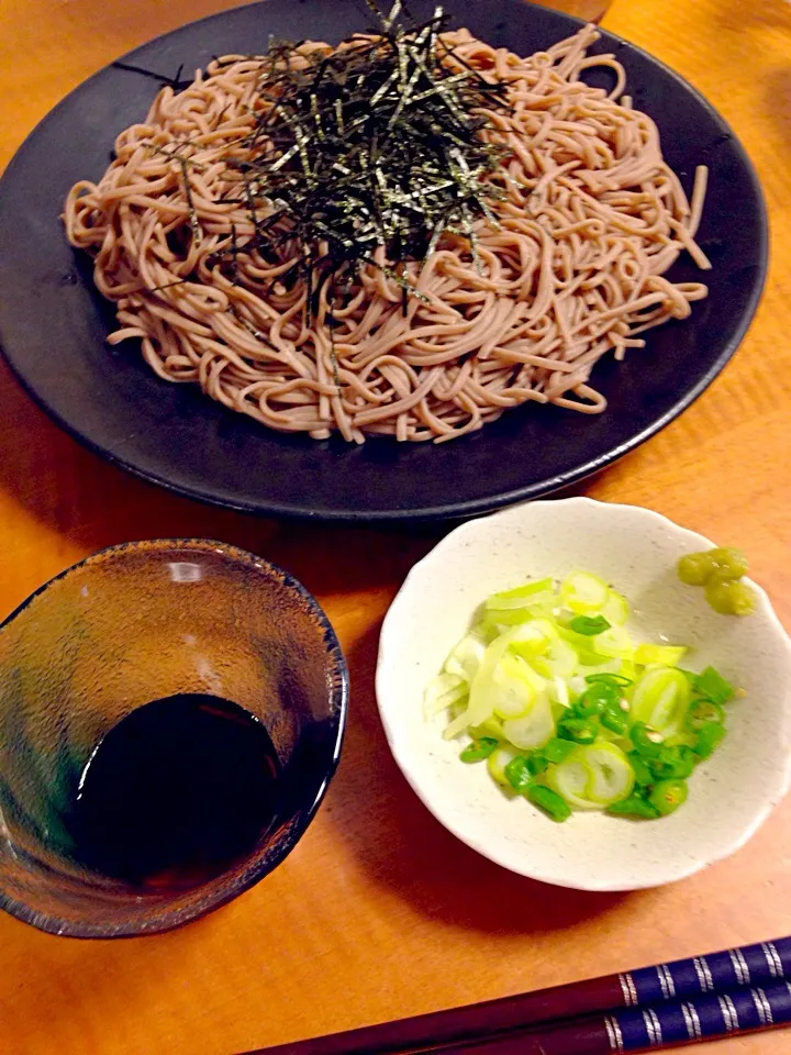 十割蕎麦でざるそば|中華蕎麦 銀時さん