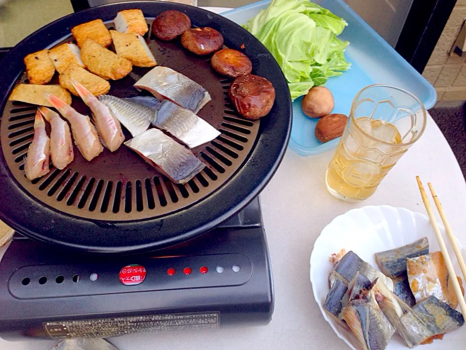 干物・蒲鉾・野菜のBBQ|藤井裕之さん