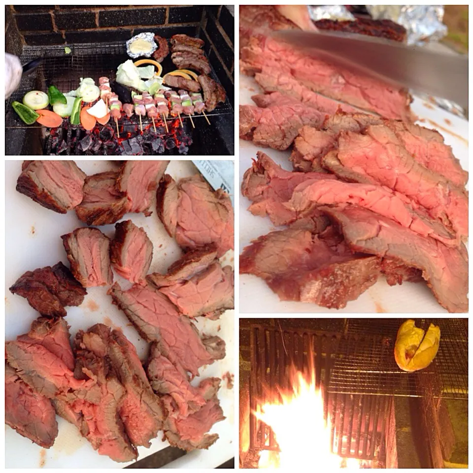 Roast beef&other🔥ﾛｰｽﾄﾋﾞｰﾌとお野菜､ﾁｰｽﾞ､焼き鳥,ﾊﾞｹﾞｯﾄﾄﾞｯｸ|🌈Ami🍻さん