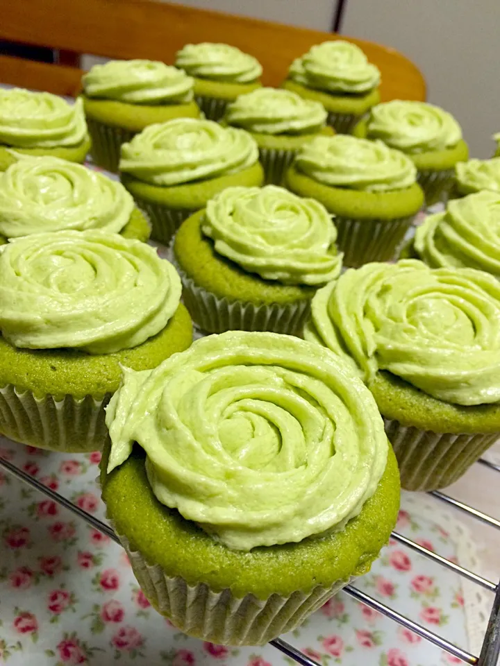 抹茶 カップケーキ matcha cupcakes :)|Jean's Kitchenさん