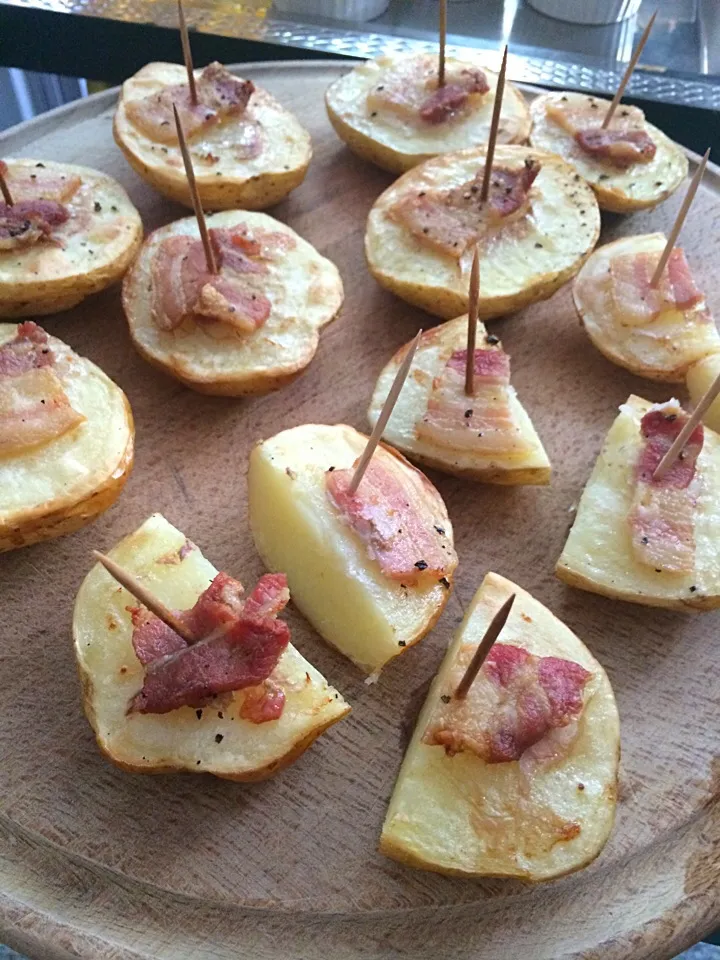 Baked potato Salo on top Ukrainian style;)|aястасияさん