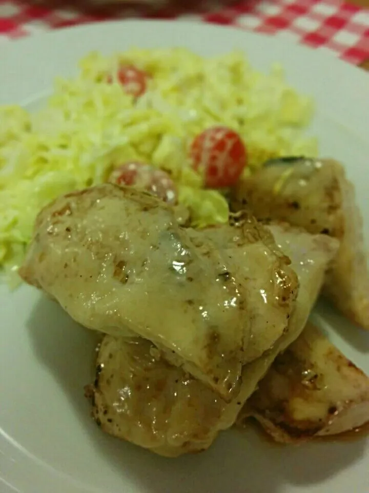 chicken with cabbage salad|LucieFoodさん