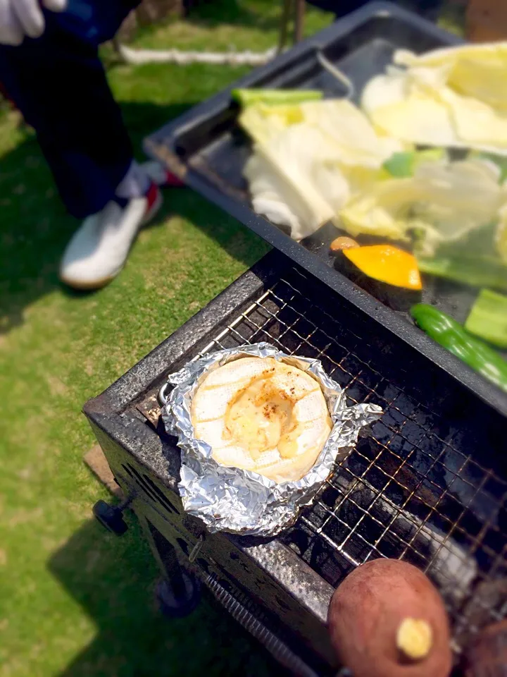 BBQでチーズフォンデュもどき(￣▽￣)|Manabuさん