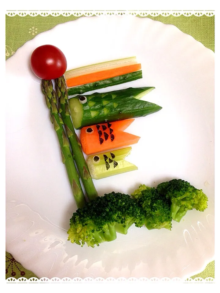 Snapdishの料理写真:本日の野菜スティック〜♪でけた！☆|shoshoさん