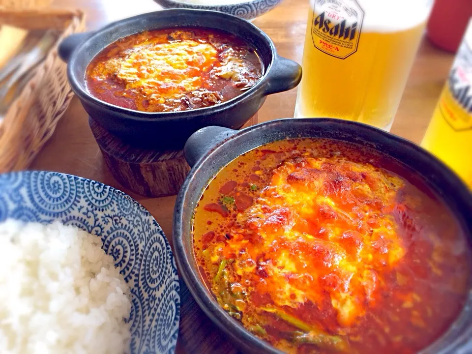 Snapdishの料理写真:菜の花焼きカレー|yukoさん