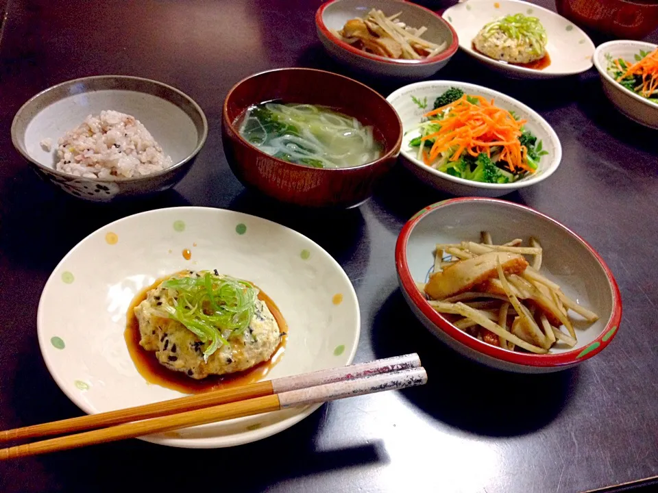 豆腐つくねバーグ定食|miimaさん