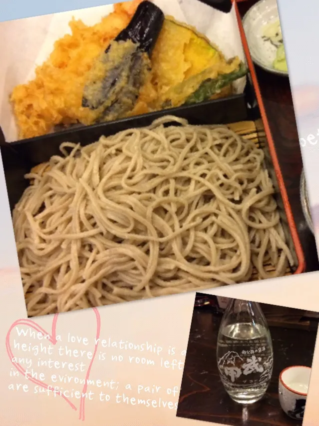 Snapdishの料理写真:秩父名物  蕎麦と日本酒|cocoaさん