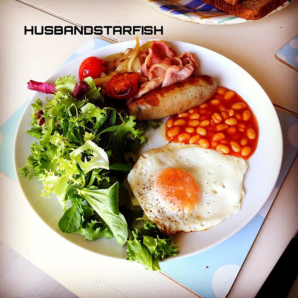 Fully English Breakfast made by Gian @ Mile End, London UK|KazutoEESさん