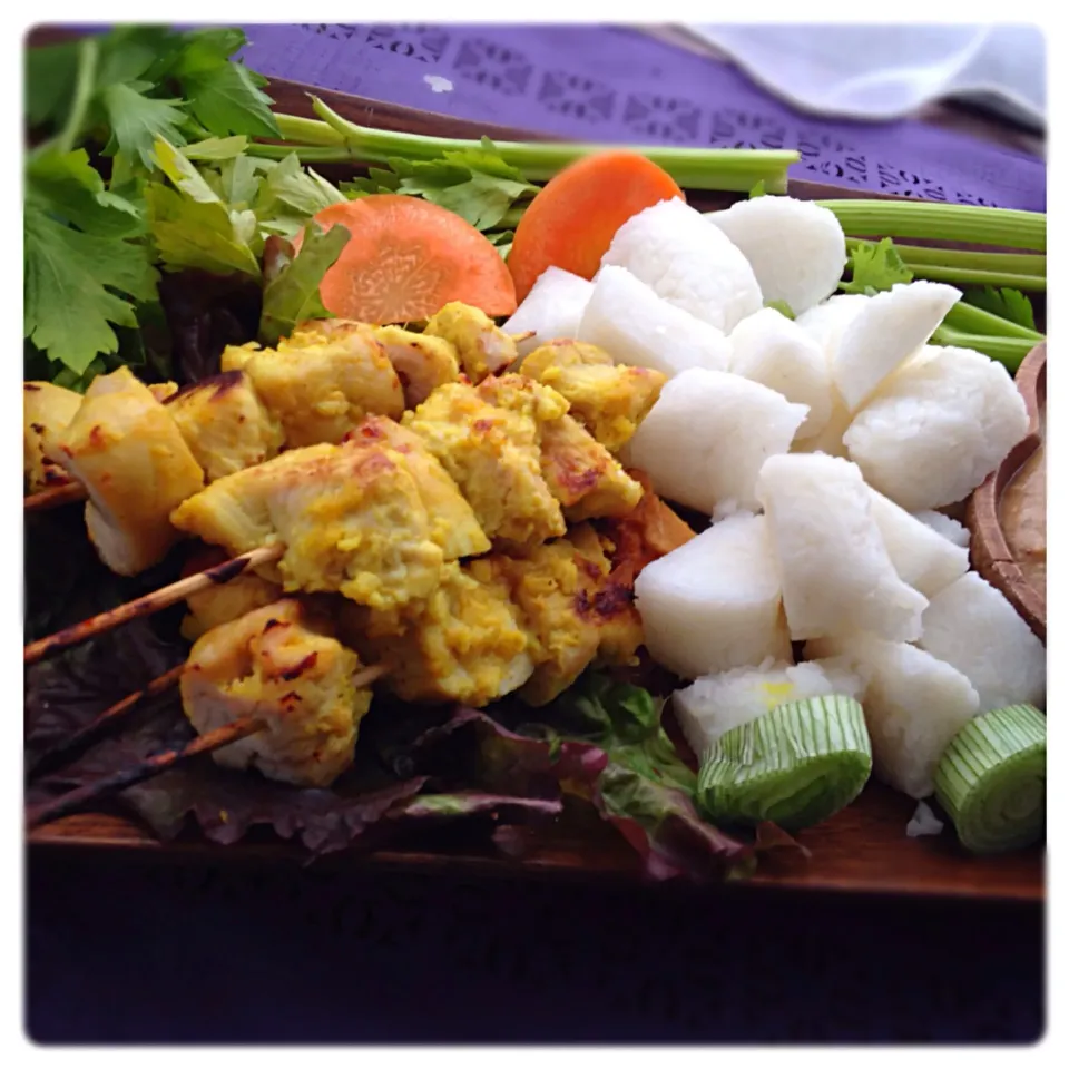 Malaysian satay with peanuts sauce|Yuriさん