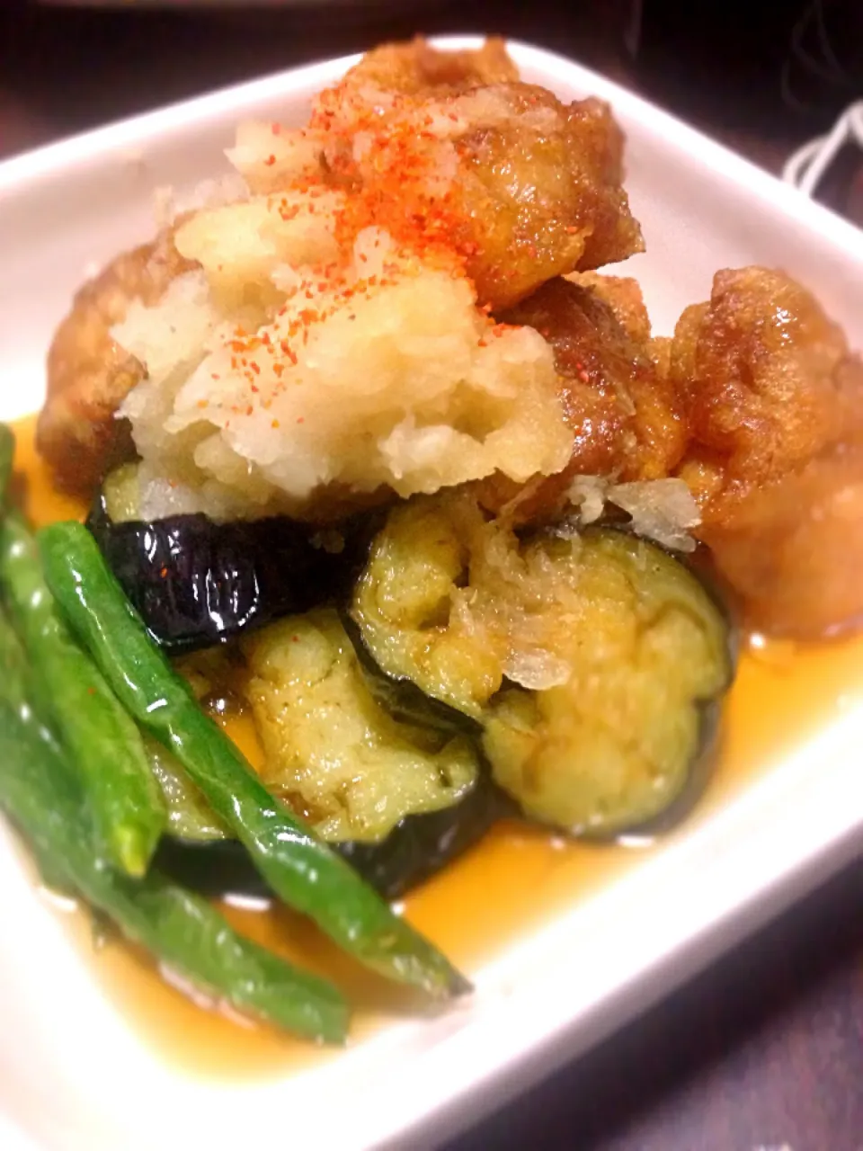 唐揚げのみぞれあんかけ|かずたまんさん