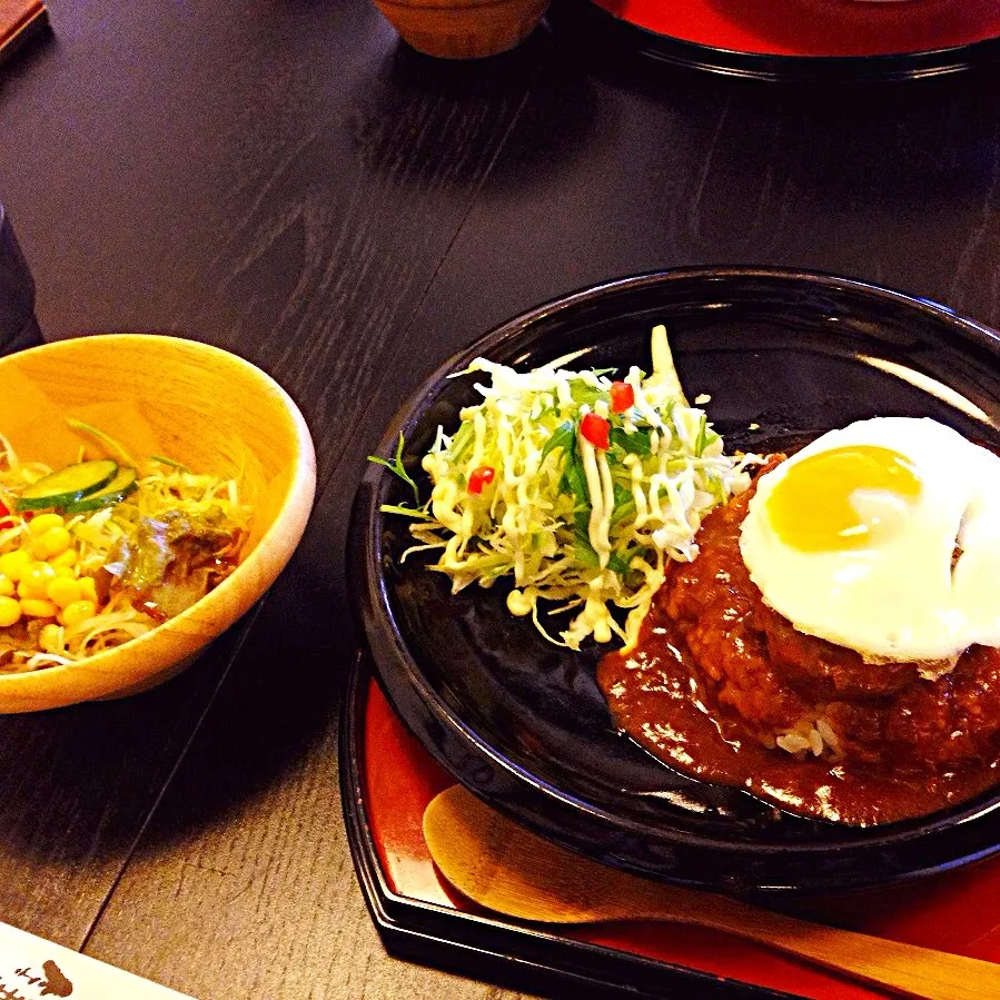 Snapdishの料理写真:ロコモコ丼|てみちゃんさん