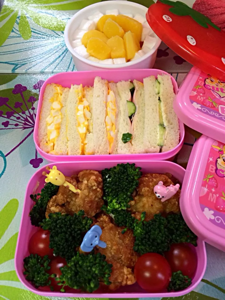 小3作☆遠足弁当、デザート付き！|伊万里さん