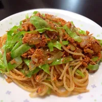 余ったサケフレークでパスタ|ゆかさん