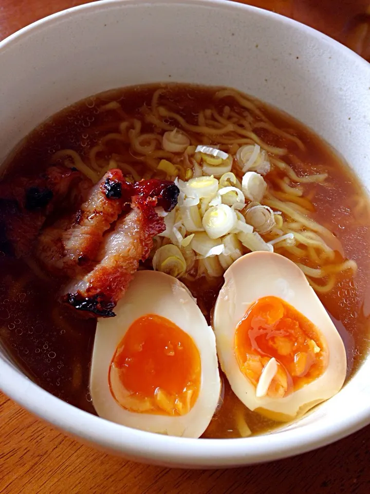 手作りの焼豚と味玉トッピング＊マルちゃん正麺♡|みかいくさん