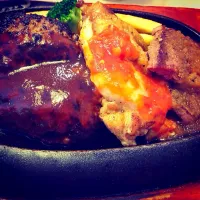 Hamburger, beef & chicken steak😋|anie hattoriさん