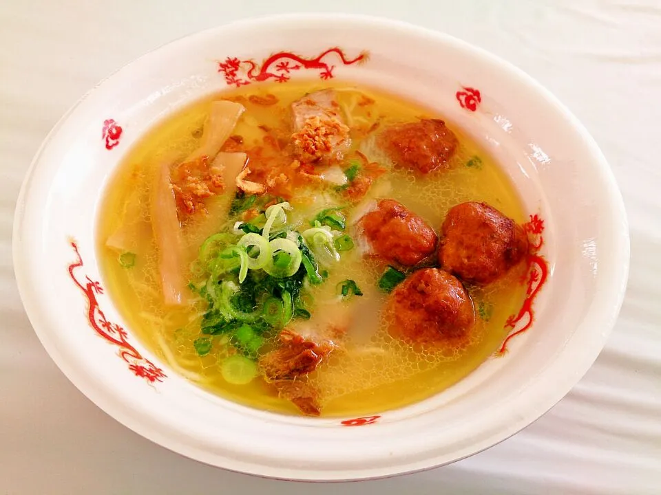 福島ラーメン組っ！獅子奮迅隊🍜福島鶏白湯＋川俣シャモ鶏団子|ブラスワさん