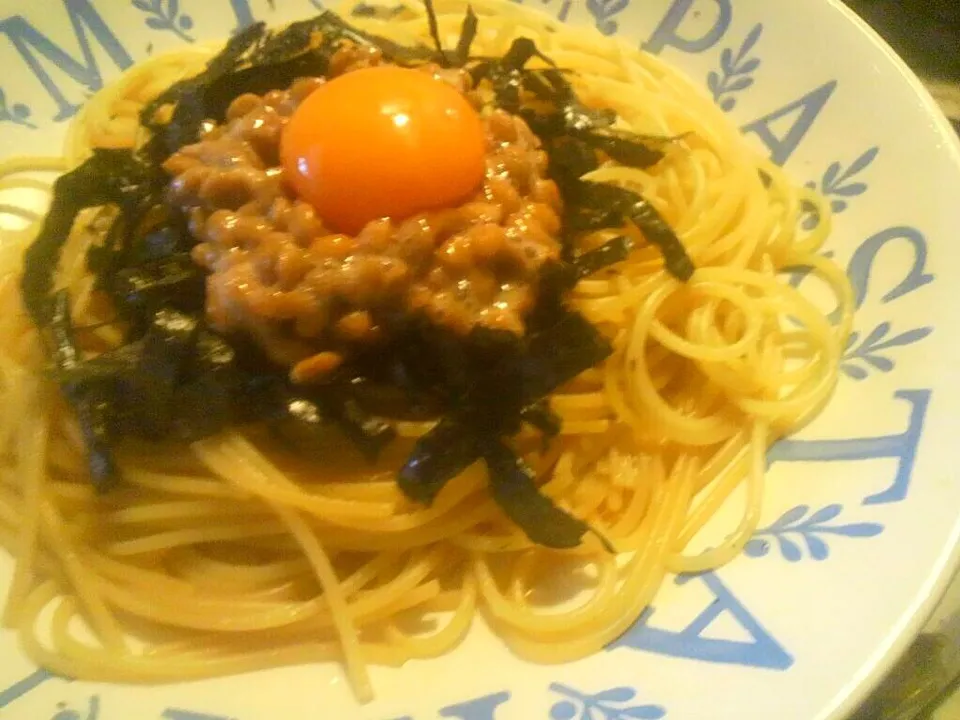 納豆パスタ|浩華さん